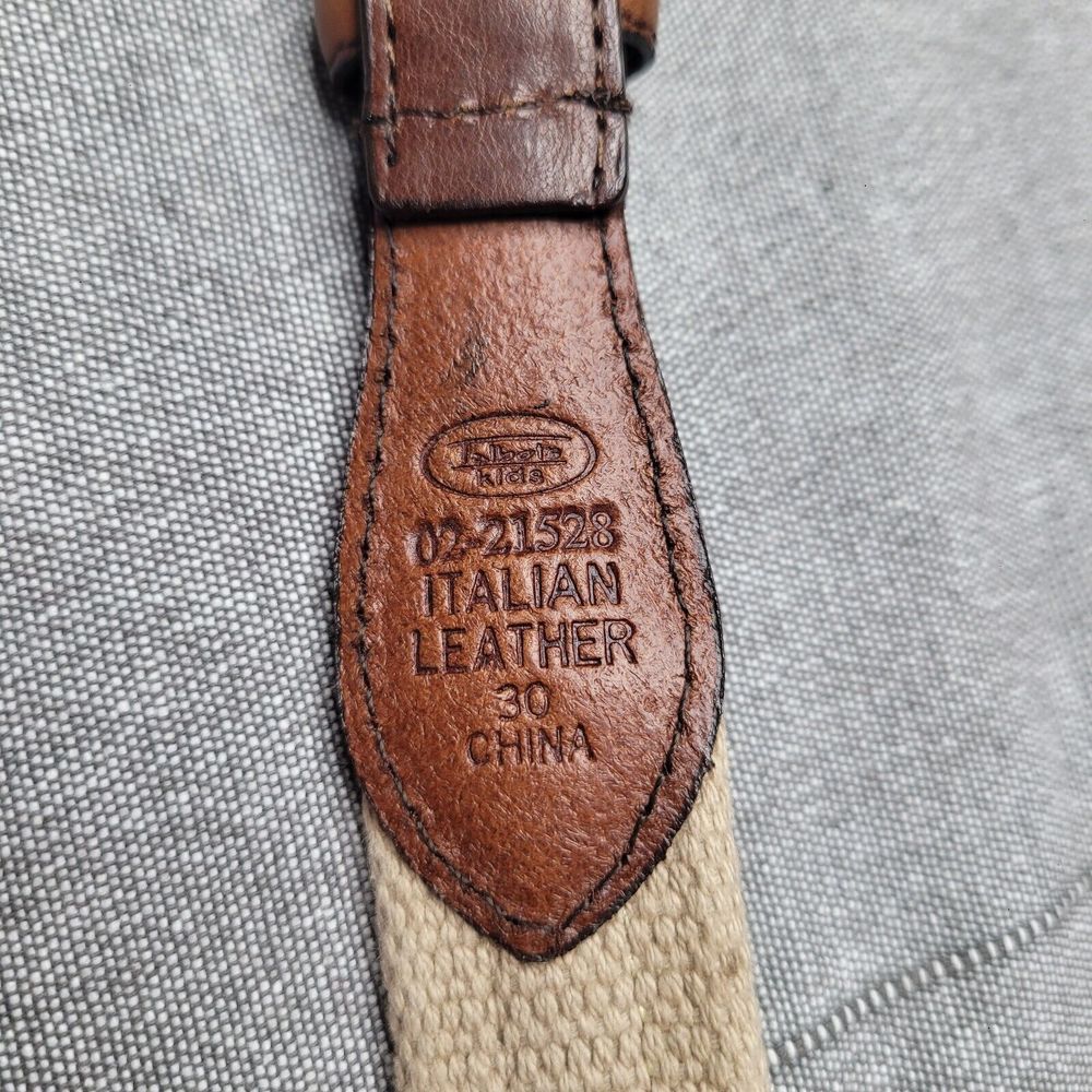 Talbots Kids Italian Leather Belt Size 30 - Picture 2 of 3
